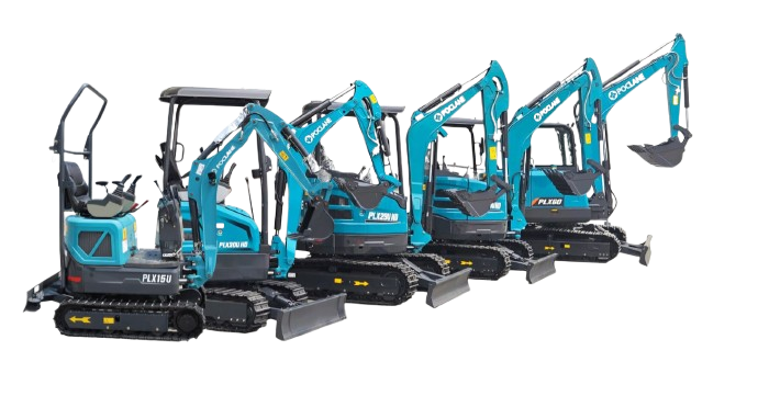 Poclane mini-excavator lineup